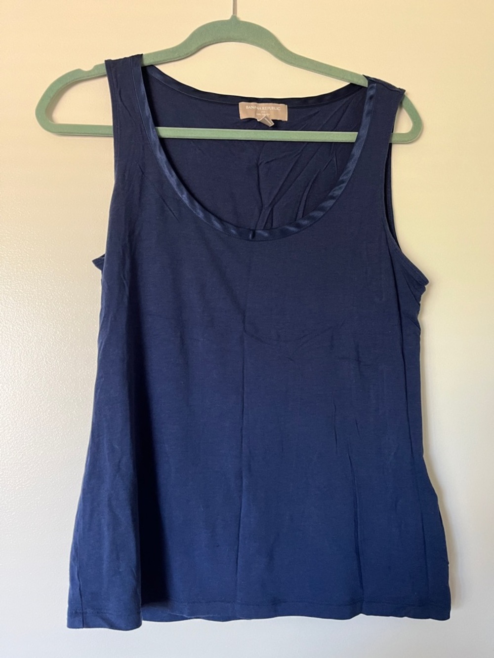 Banana Republic Navy Scoop Neck Tank Top